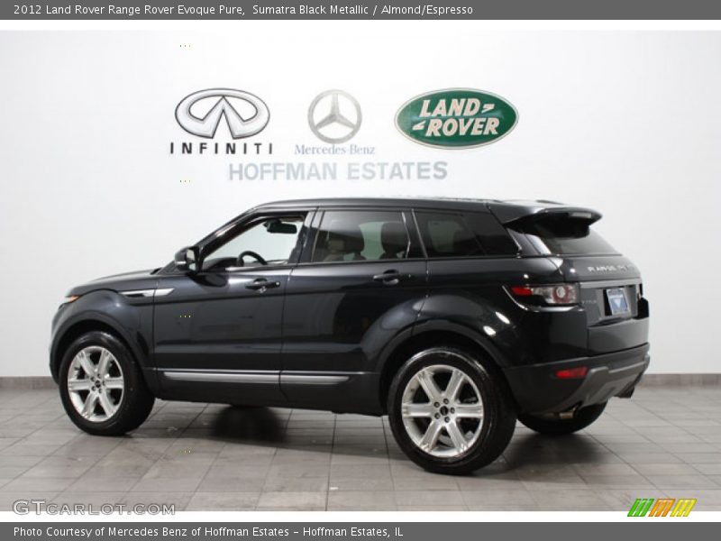 Sumatra Black Metallic / Almond/Espresso 2012 Land Rover Range Rover Evoque Pure