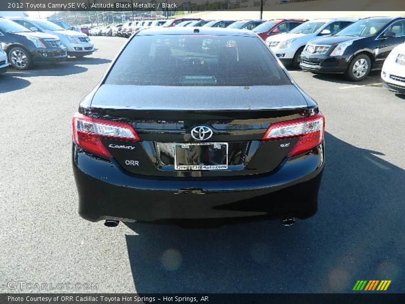 Attitude Black Metallic / Black 2012 Toyota Camry SE V6