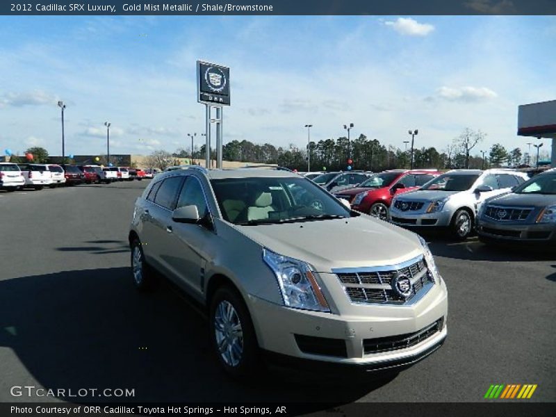 Gold Mist Metallic / Shale/Brownstone 2012 Cadillac SRX Luxury