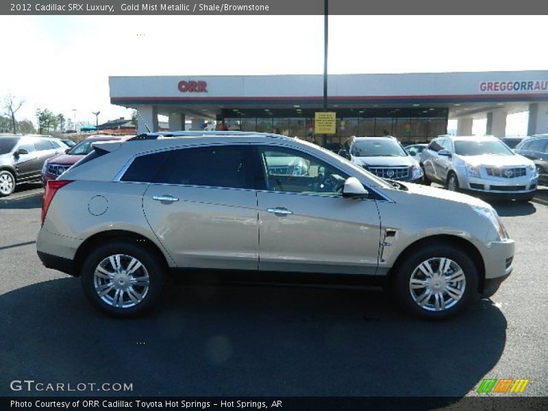Gold Mist Metallic / Shale/Brownstone 2012 Cadillac SRX Luxury