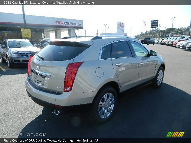 Gold Mist Metallic / Shale/Brownstone 2012 Cadillac SRX Luxury