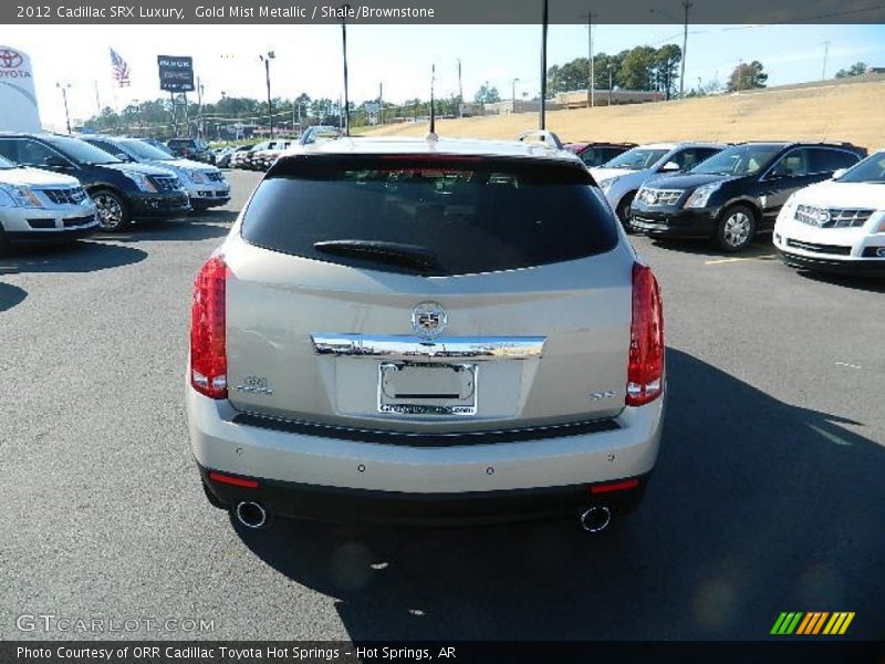 Gold Mist Metallic / Shale/Brownstone 2012 Cadillac SRX Luxury