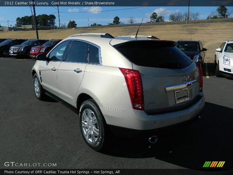 Gold Mist Metallic / Shale/Brownstone 2012 Cadillac SRX Luxury