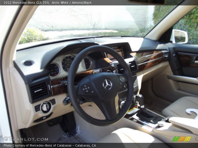 Arctic White / Almond/Black 2012 Mercedes-Benz GLK 350