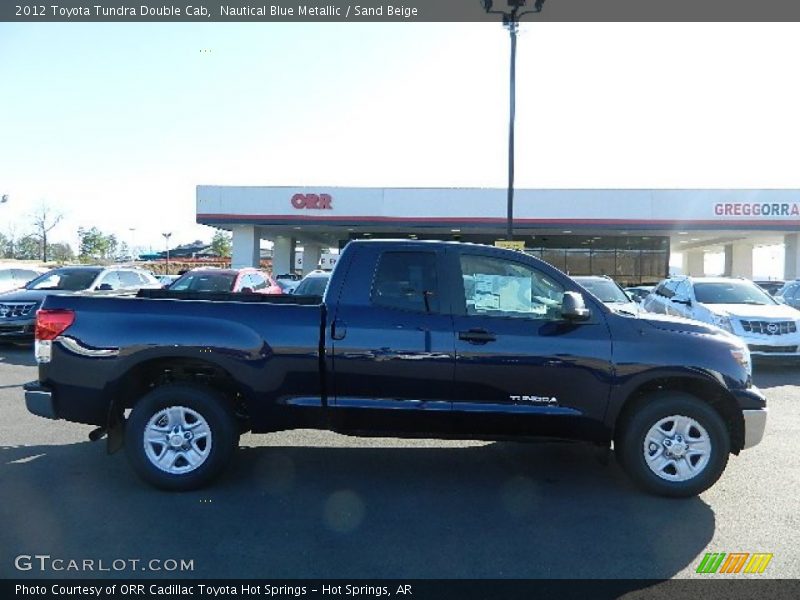 Nautical Blue Metallic / Sand Beige 2012 Toyota Tundra Double Cab