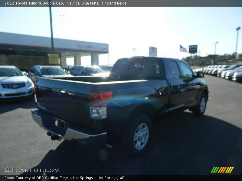 Nautical Blue Metallic / Sand Beige 2012 Toyota Tundra Double Cab