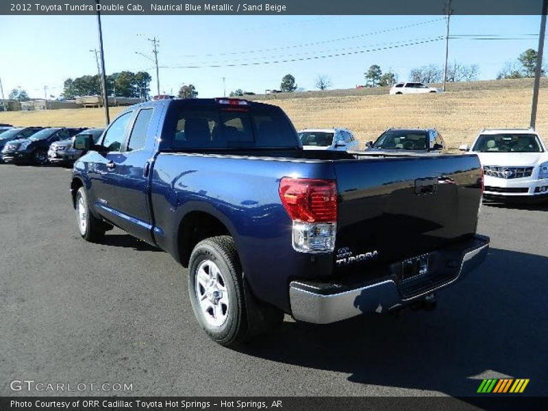 Nautical Blue Metallic / Sand Beige 2012 Toyota Tundra Double Cab