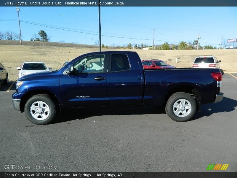 Nautical Blue Metallic / Sand Beige 2012 Toyota Tundra Double Cab