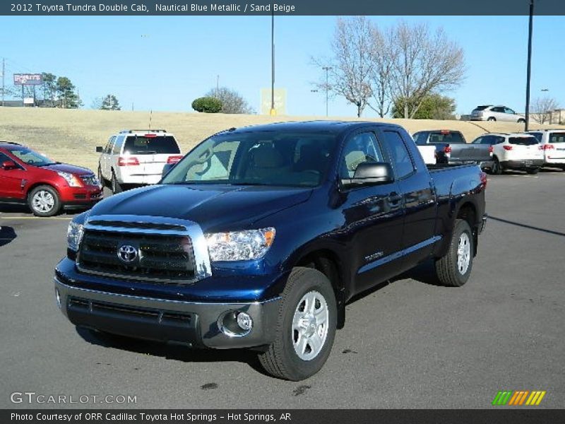 Nautical Blue Metallic / Sand Beige 2012 Toyota Tundra Double Cab