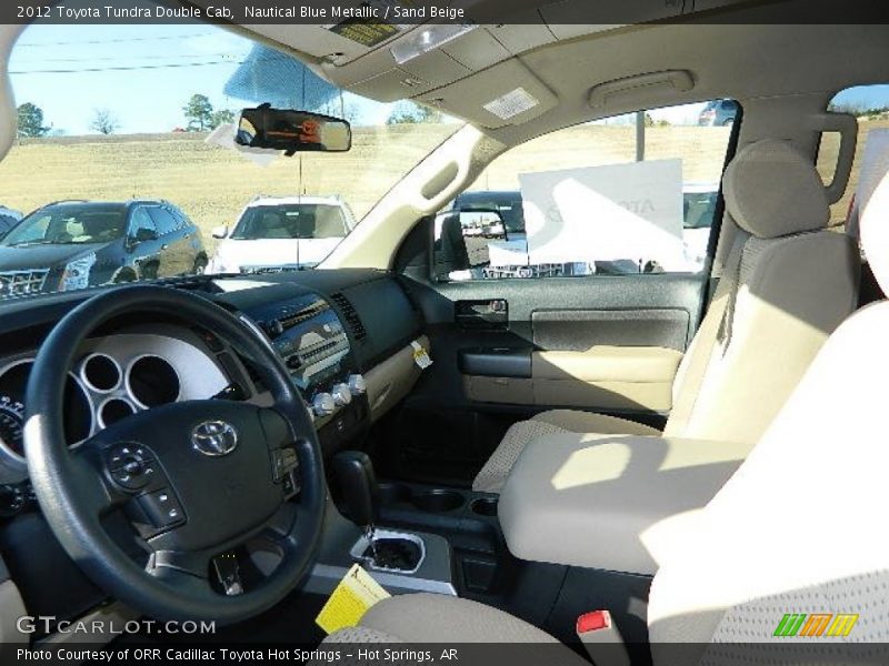 Nautical Blue Metallic / Sand Beige 2012 Toyota Tundra Double Cab