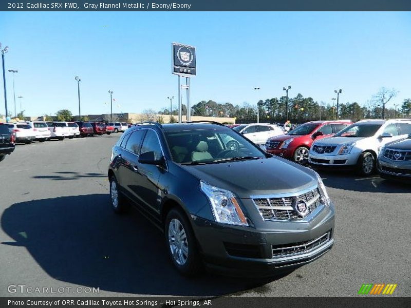 Gray Flannel Metallic / Ebony/Ebony 2012 Cadillac SRX FWD