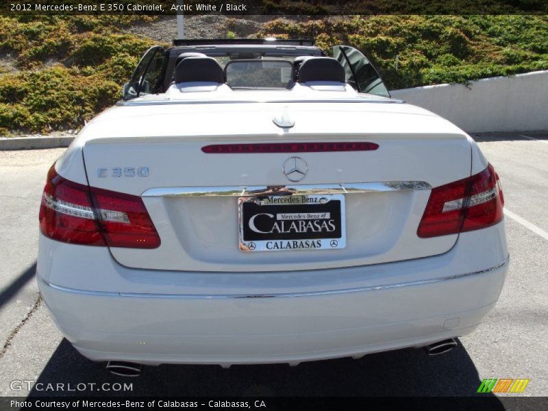 Arctic White / Black 2012 Mercedes-Benz E 350 Cabriolet