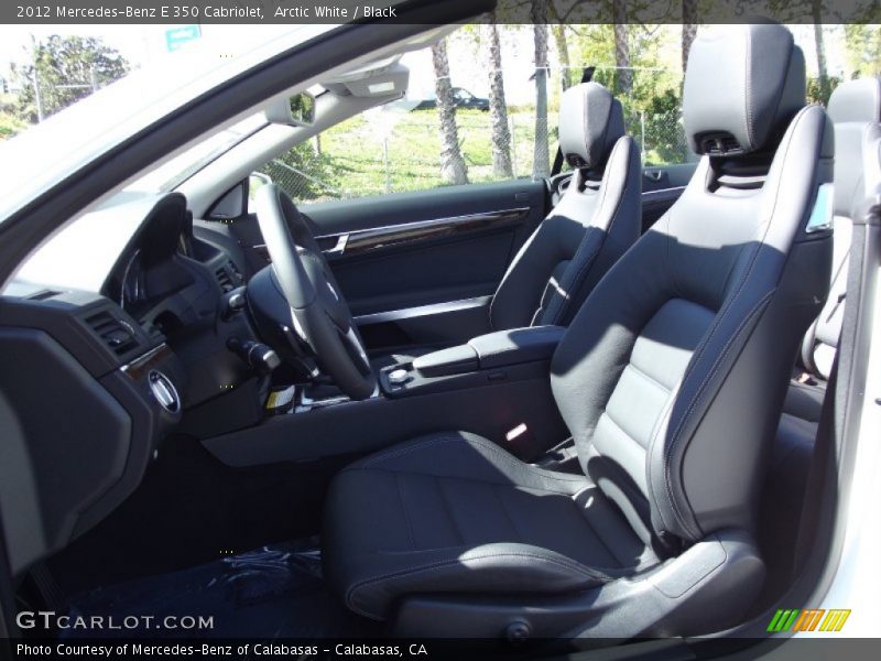Arctic White / Black 2012 Mercedes-Benz E 350 Cabriolet
