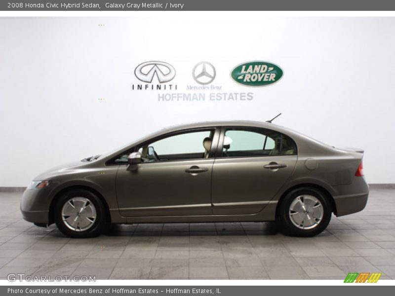 Galaxy Gray Metallic / Ivory 2008 Honda Civic Hybrid Sedan