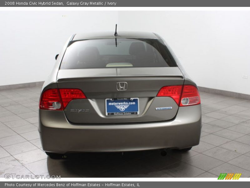Galaxy Gray Metallic / Ivory 2008 Honda Civic Hybrid Sedan