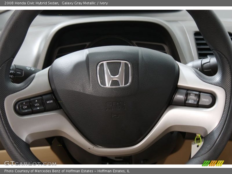 Galaxy Gray Metallic / Ivory 2008 Honda Civic Hybrid Sedan