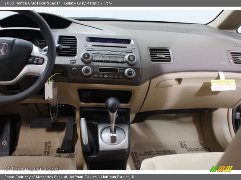 Galaxy Gray Metallic / Ivory 2008 Honda Civic Hybrid Sedan