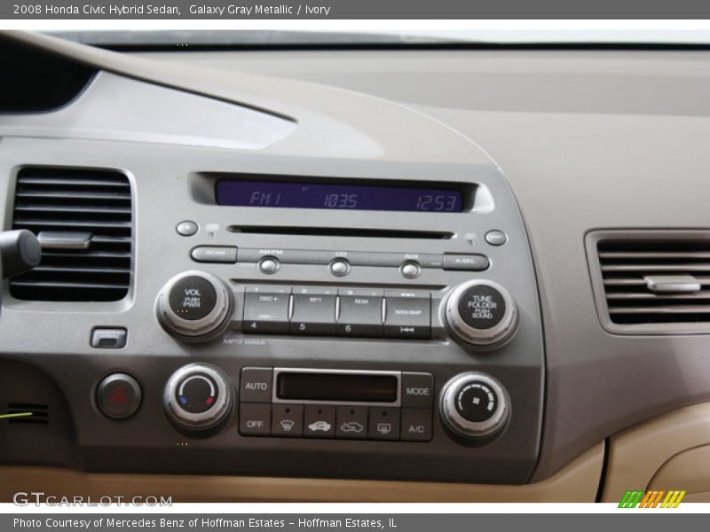 Galaxy Gray Metallic / Ivory 2008 Honda Civic Hybrid Sedan