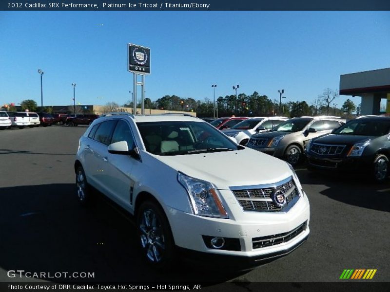 Platinum Ice Tricoat / Titanium/Ebony 2012 Cadillac SRX Performance