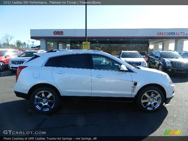 Platinum Ice Tricoat / Titanium/Ebony 2012 Cadillac SRX Performance