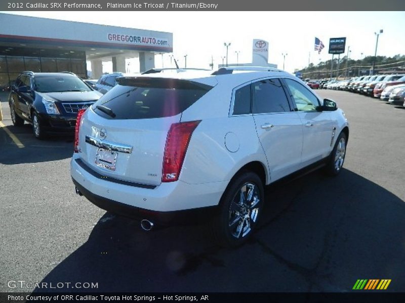 Platinum Ice Tricoat / Titanium/Ebony 2012 Cadillac SRX Performance