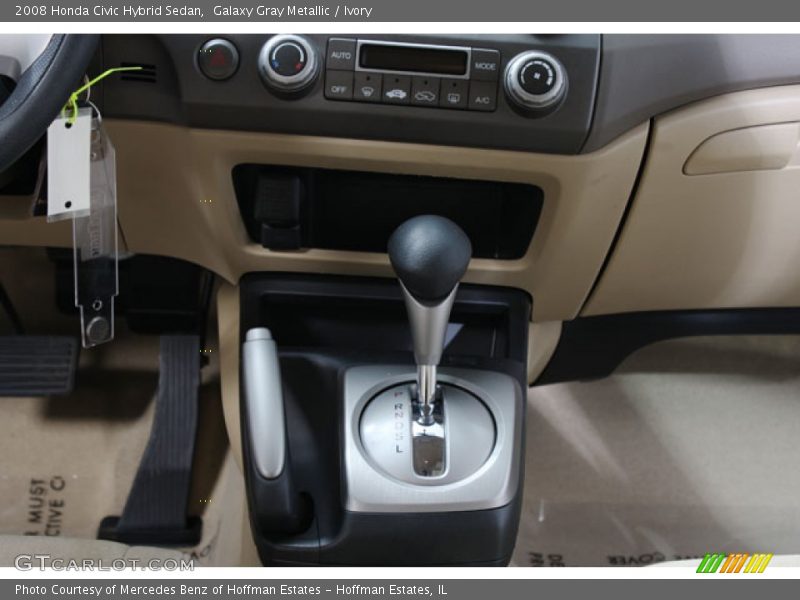 Galaxy Gray Metallic / Ivory 2008 Honda Civic Hybrid Sedan