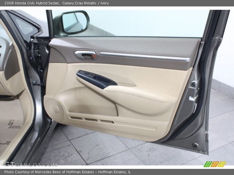 Galaxy Gray Metallic / Ivory 2008 Honda Civic Hybrid Sedan