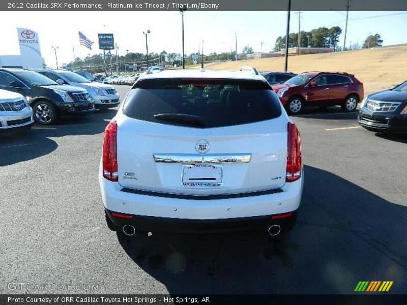 Platinum Ice Tricoat / Titanium/Ebony 2012 Cadillac SRX Performance