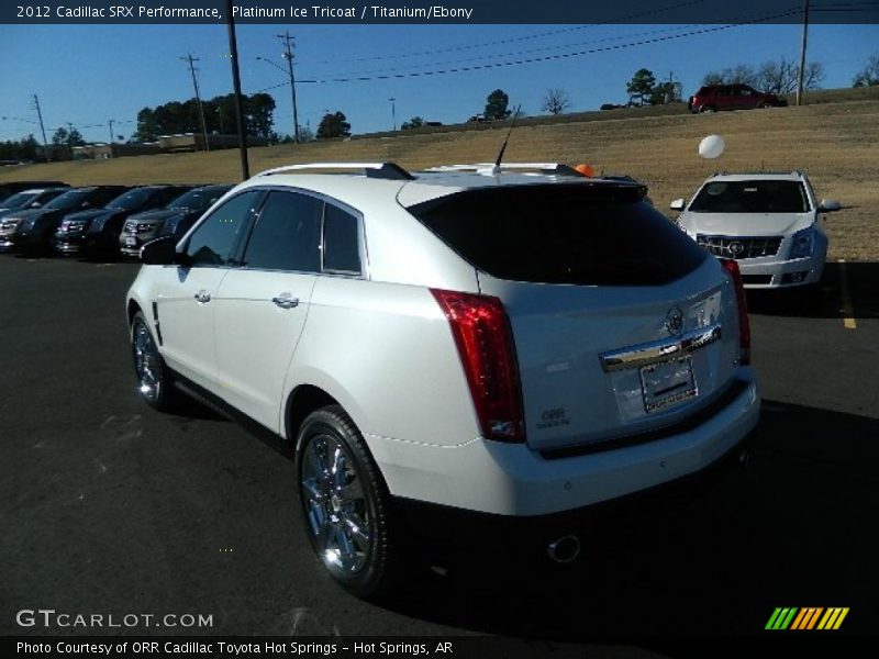 Platinum Ice Tricoat / Titanium/Ebony 2012 Cadillac SRX Performance