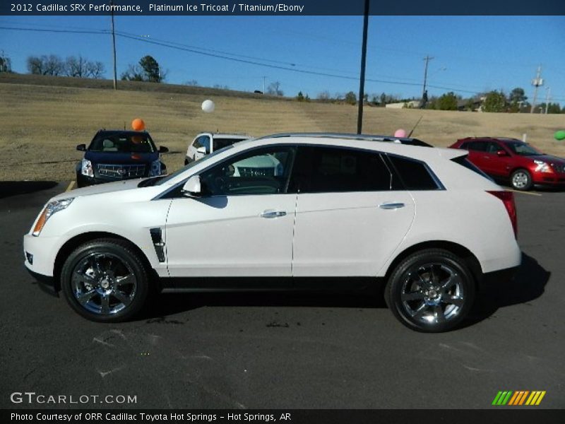 Platinum Ice Tricoat / Titanium/Ebony 2012 Cadillac SRX Performance