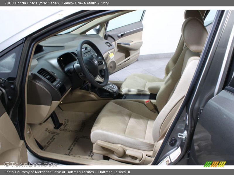 Galaxy Gray Metallic / Ivory 2008 Honda Civic Hybrid Sedan