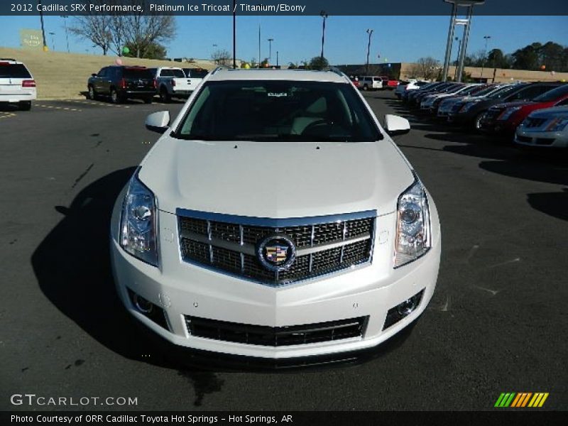 Platinum Ice Tricoat / Titanium/Ebony 2012 Cadillac SRX Performance