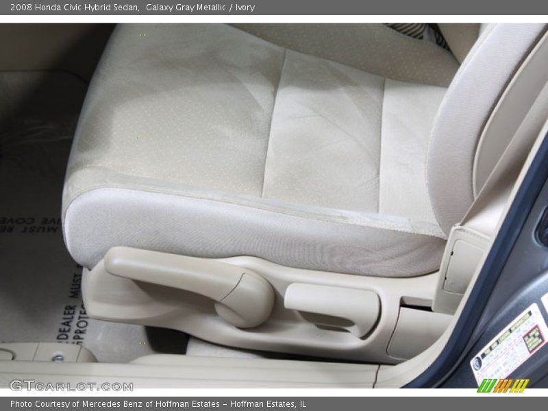 Galaxy Gray Metallic / Ivory 2008 Honda Civic Hybrid Sedan