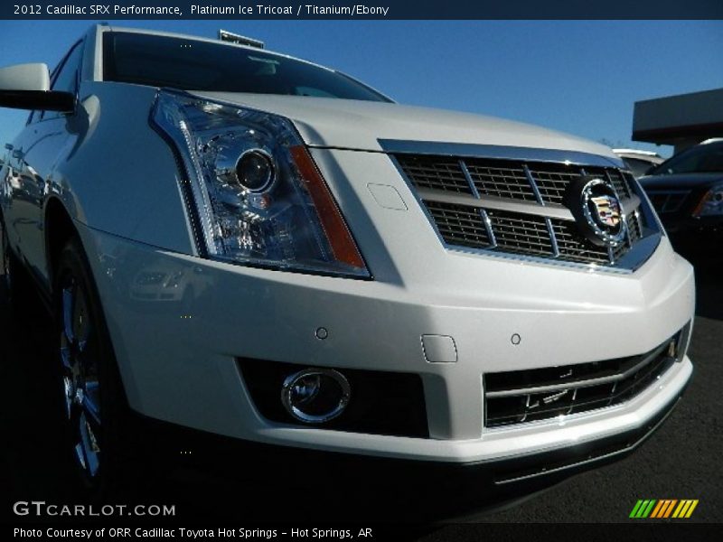 Platinum Ice Tricoat / Titanium/Ebony 2012 Cadillac SRX Performance