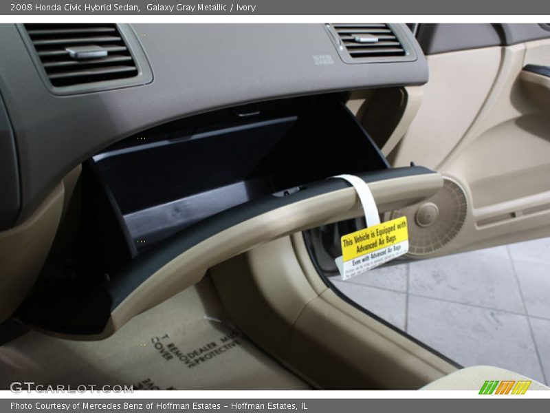 Galaxy Gray Metallic / Ivory 2008 Honda Civic Hybrid Sedan