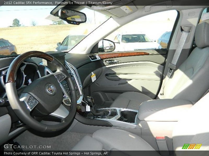 Platinum Ice Tricoat / Titanium/Ebony 2012 Cadillac SRX Performance