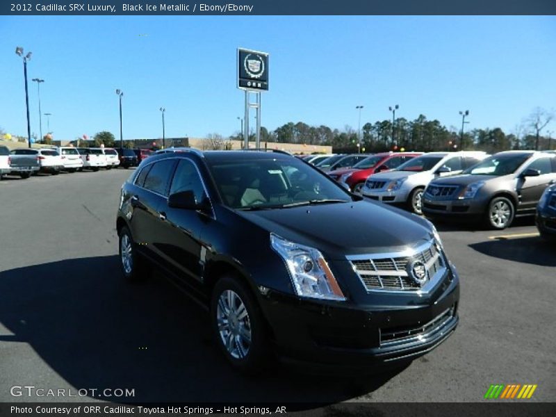 Black Ice Metallic / Ebony/Ebony 2012 Cadillac SRX Luxury