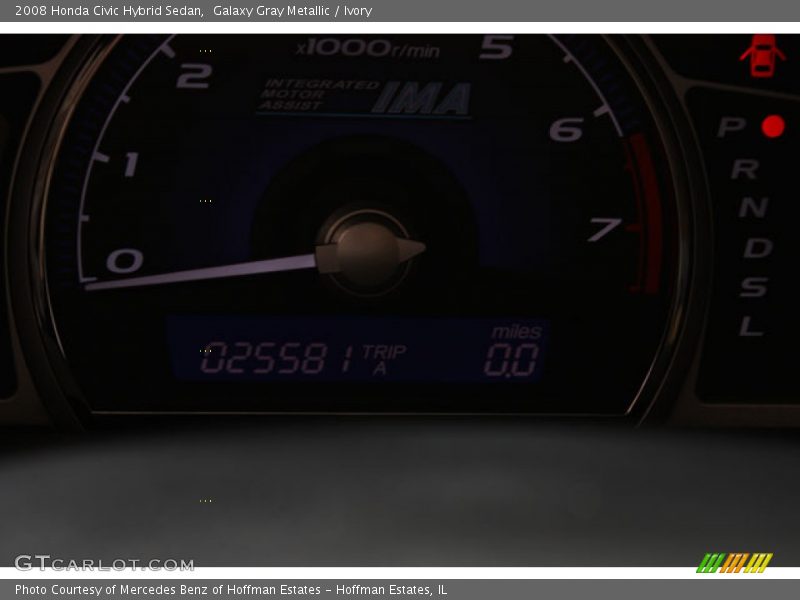 Galaxy Gray Metallic / Ivory 2008 Honda Civic Hybrid Sedan