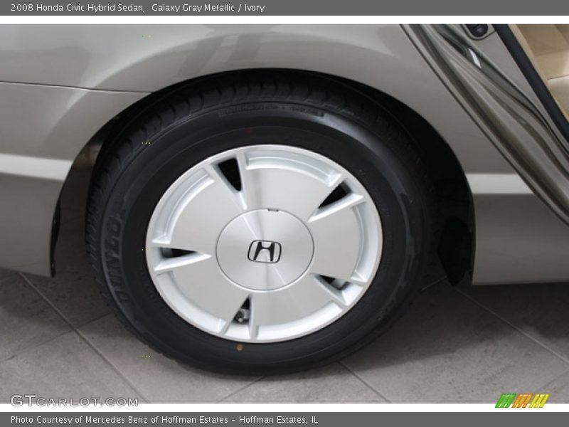 Galaxy Gray Metallic / Ivory 2008 Honda Civic Hybrid Sedan