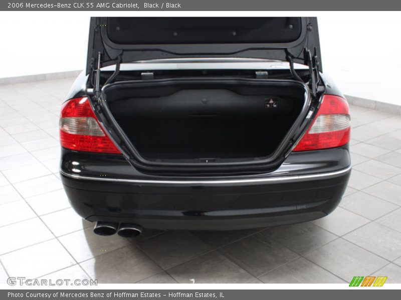 Black / Black 2006 Mercedes-Benz CLK 55 AMG Cabriolet