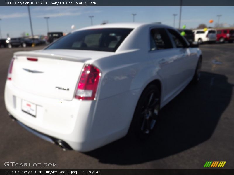 Ivory Tri-Coat Pearl / Black 2012 Chrysler 300 SRT8