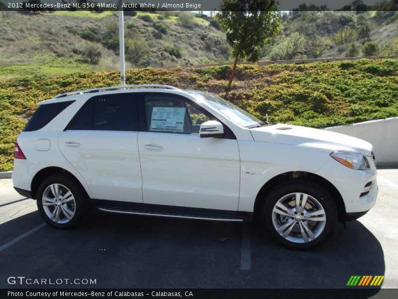 Arctic White / Almond Beige 2012 Mercedes-Benz ML 350 4Matic