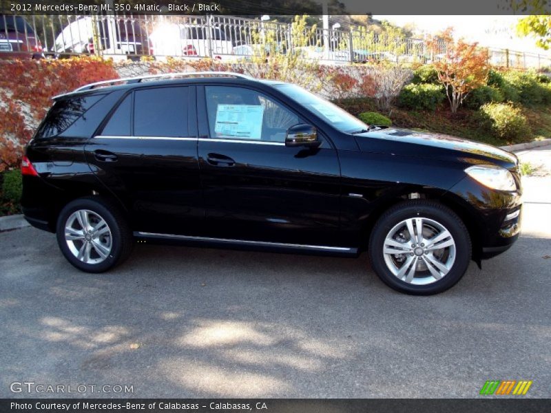 Black / Black 2012 Mercedes-Benz ML 350 4Matic
