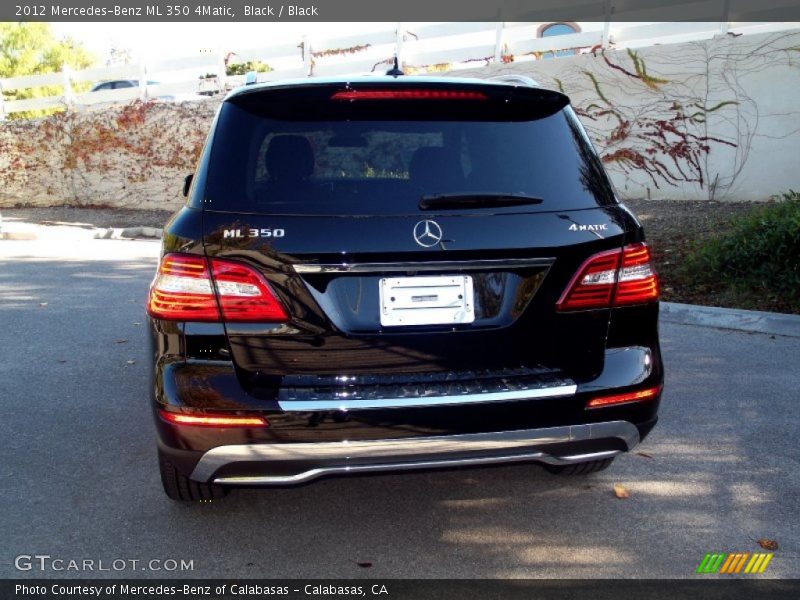 Black / Black 2012 Mercedes-Benz ML 350 4Matic