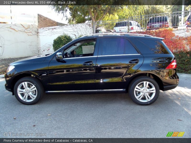 Black / Black 2012 Mercedes-Benz ML 350 4Matic