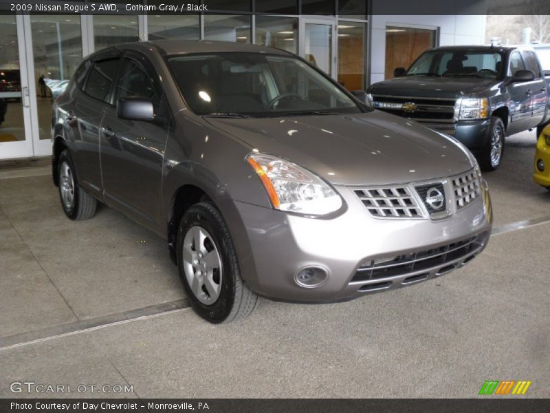 Gotham Gray / Black 2009 Nissan Rogue S AWD