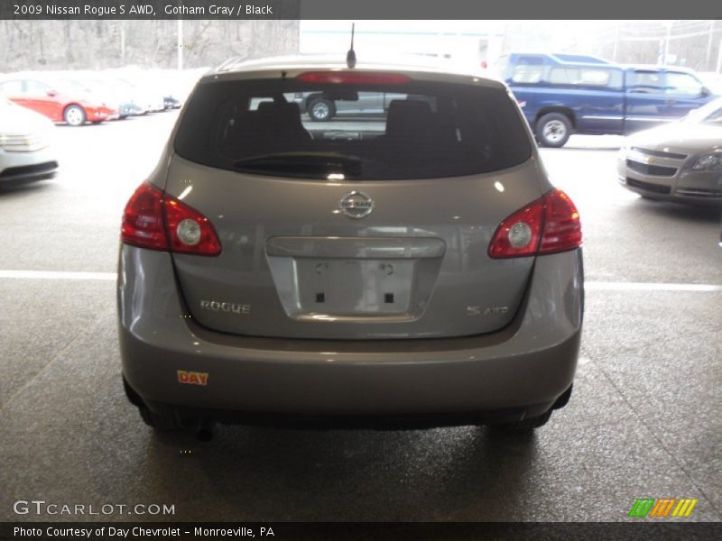 Gotham Gray / Black 2009 Nissan Rogue S AWD
