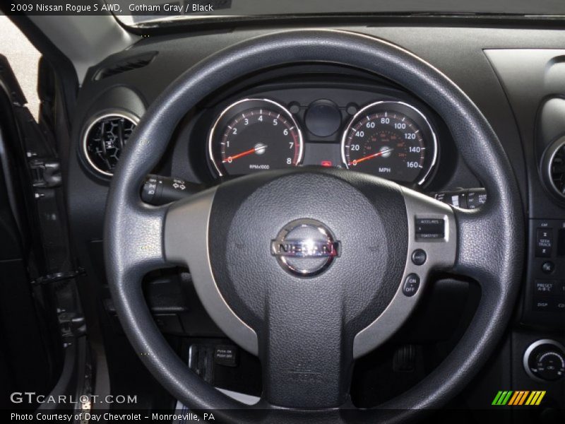 Gotham Gray / Black 2009 Nissan Rogue S AWD