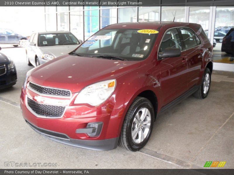 Cardinal Red Metallic / Jet Black/Light Titanium 2010 Chevrolet Equinox LS AWD
