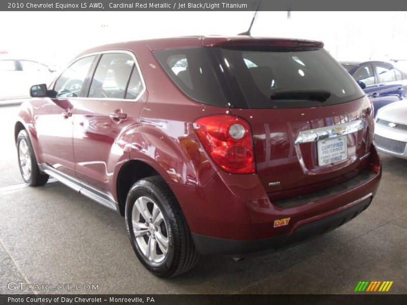 Cardinal Red Metallic / Jet Black/Light Titanium 2010 Chevrolet Equinox LS AWD